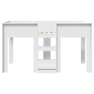 Κρεβάτι Κουκέτα για Παιδιά Λευκό 90 x 200 cm Επεξεργασμένο ξύλο - Pakobazaar