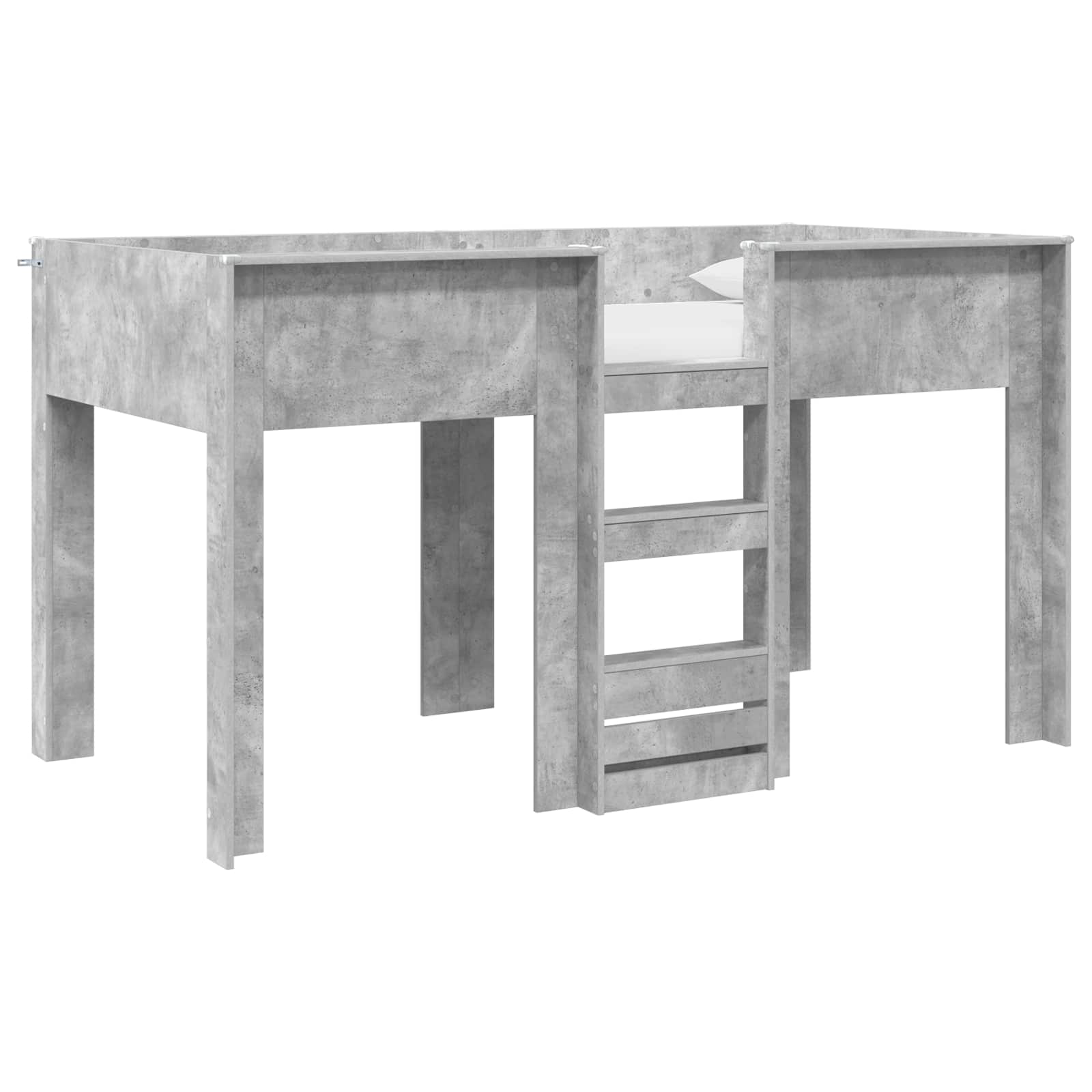 Κρεβάτι Κουκέτα για Παιδιά Σκυρόδεμα Γκρι 100 x 200 cm