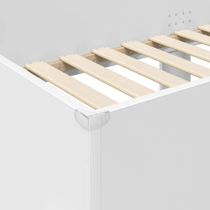 Κρεβάτι Κουκέτα για Παιδιά Λευκό 100 x 200 cm - Pakobazaar