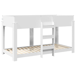 Κρεβάτι Κουκέτα για Παιδιά Λευκό 100 x 200 cm - Pakobazaar