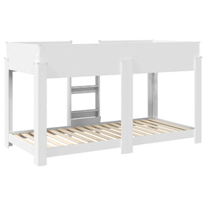 Κρεβάτι Κουκέτα για Παιδιά Λευκό 100 x 200 cm - Pakobazaar