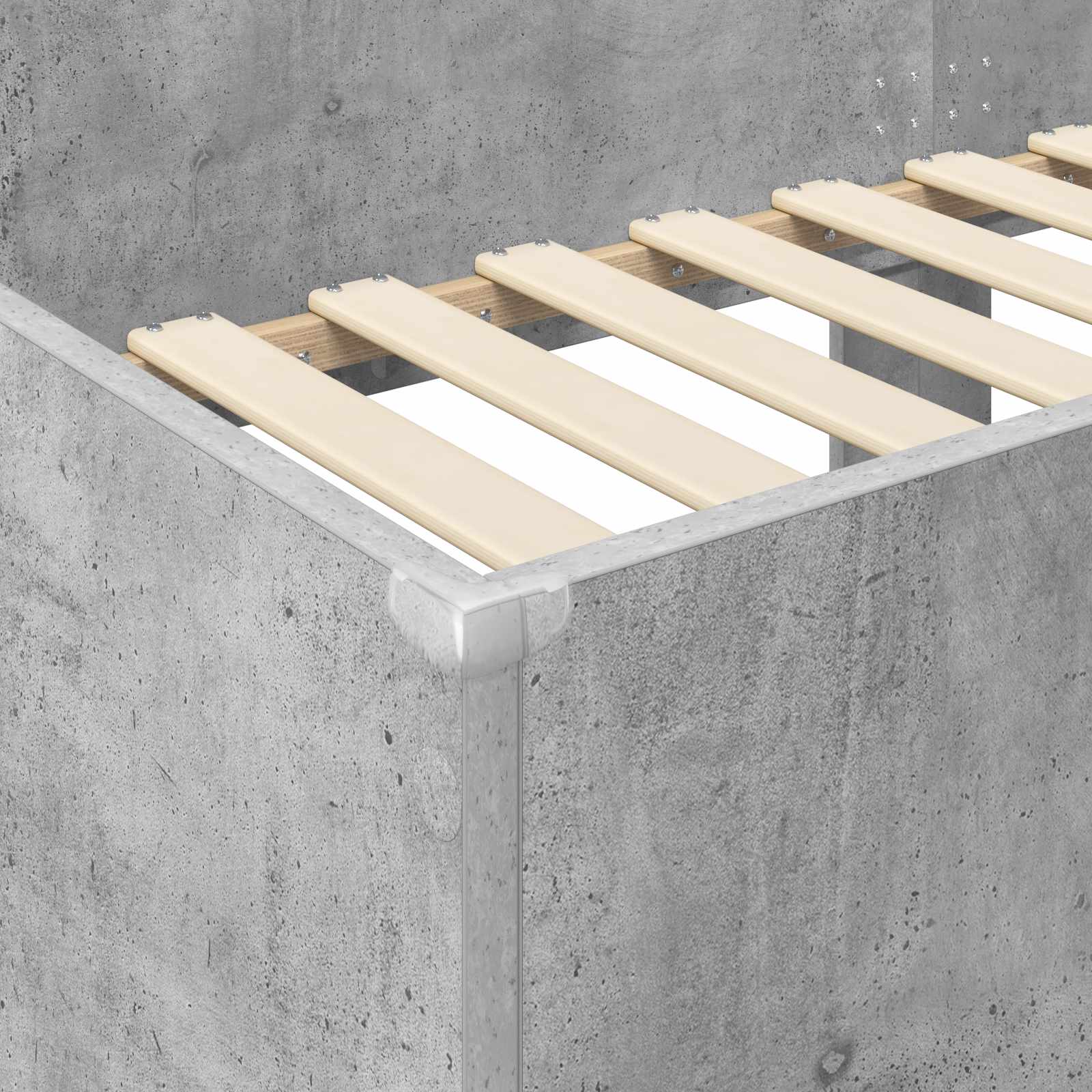 Κρεβάτι Κουκέτα για Παιδιά Σκυρόδεμα Γκρι 90 x 200 cm - Pakobazaar