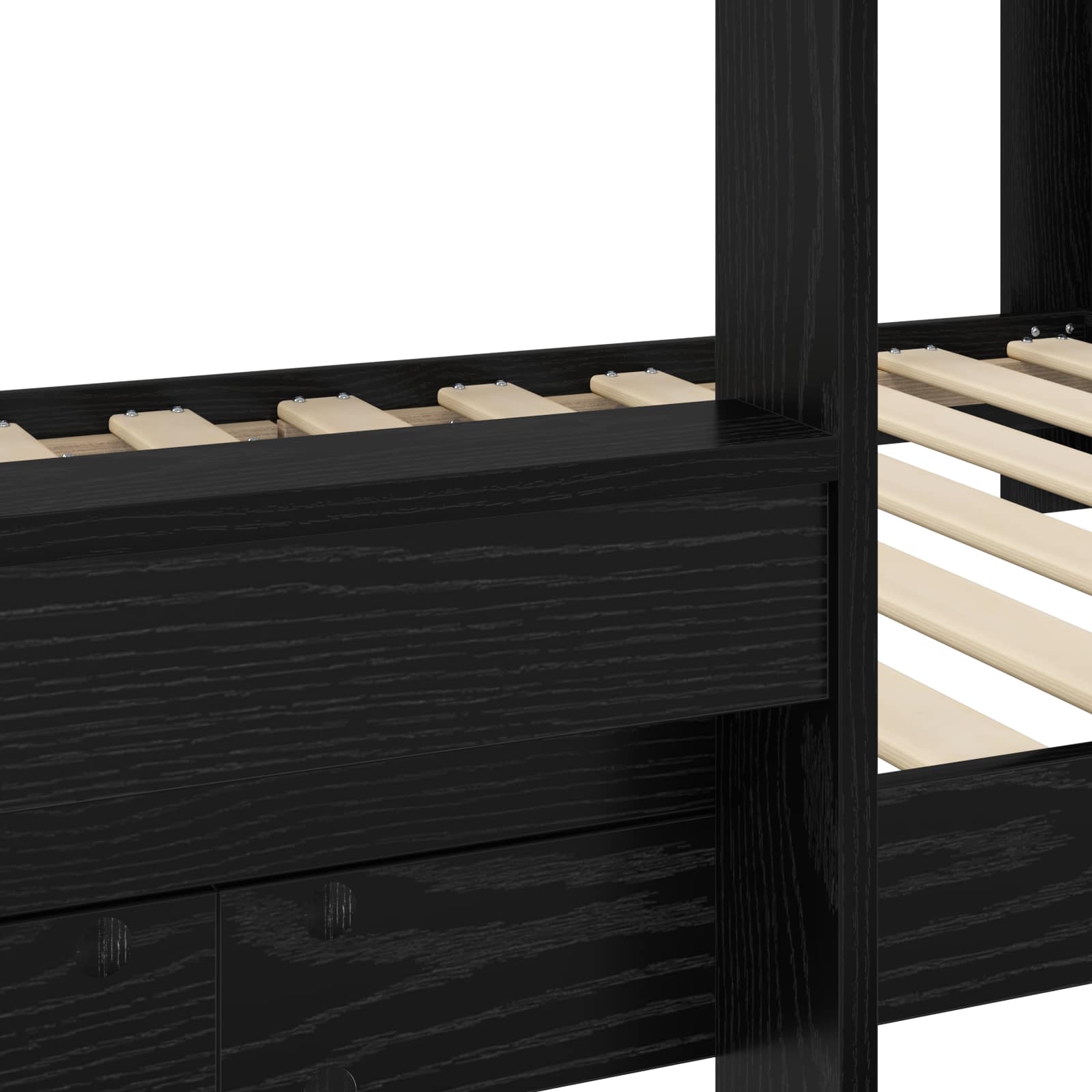 Κρεβάτι Κουκέτα για Παιδιά Μαύρη Οξυά 100 x 190 cm - Pakobazaar