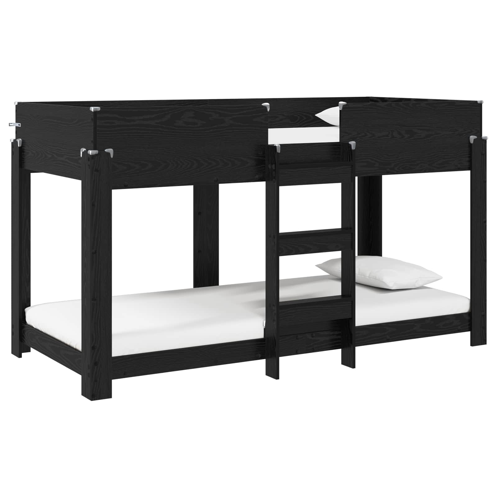 Κρεβάτι Κουκέτα για Παιδιά Μαύρη Οξυά 100 x 190 cm - Pakobazaar