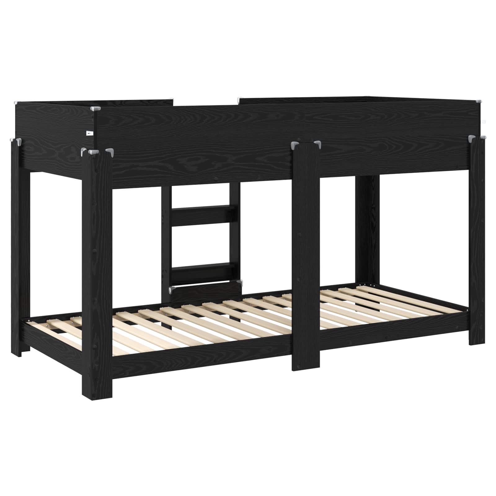 Κρεβάτι Κουκέτα για Παιδιά Μαύρη Οξυά 100 x 190 cm - Pakobazaar