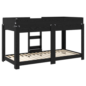 Κρεβάτι Κουκέτα για Παιδιά Μαύρη Οξυά 90 x 190 cm - Pakobazaar