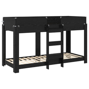 Κρεβάτι Κουκέτα για Παιδιά Μαύρη Οξυά 75 x 190 cm - Pakobazaar