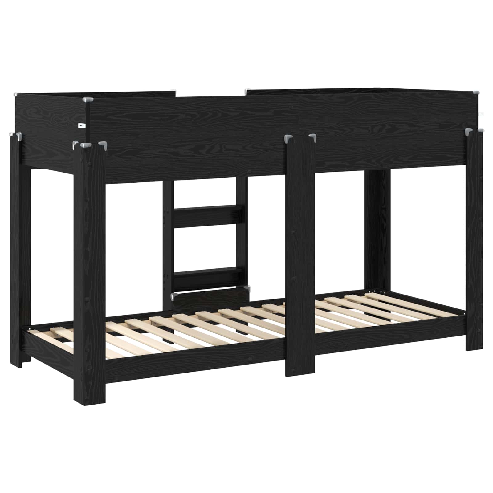 Κρεβάτι Κουκέτα για Παιδιά Μαύρη Οξυά 75 x 190 cm - Pakobazaar