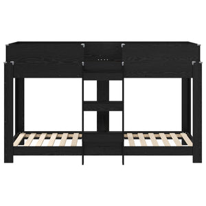Κρεβάτι Κουκέτα για Παιδιά Μαύρη Οξυά 75 x 190 cm - Pakobazaar