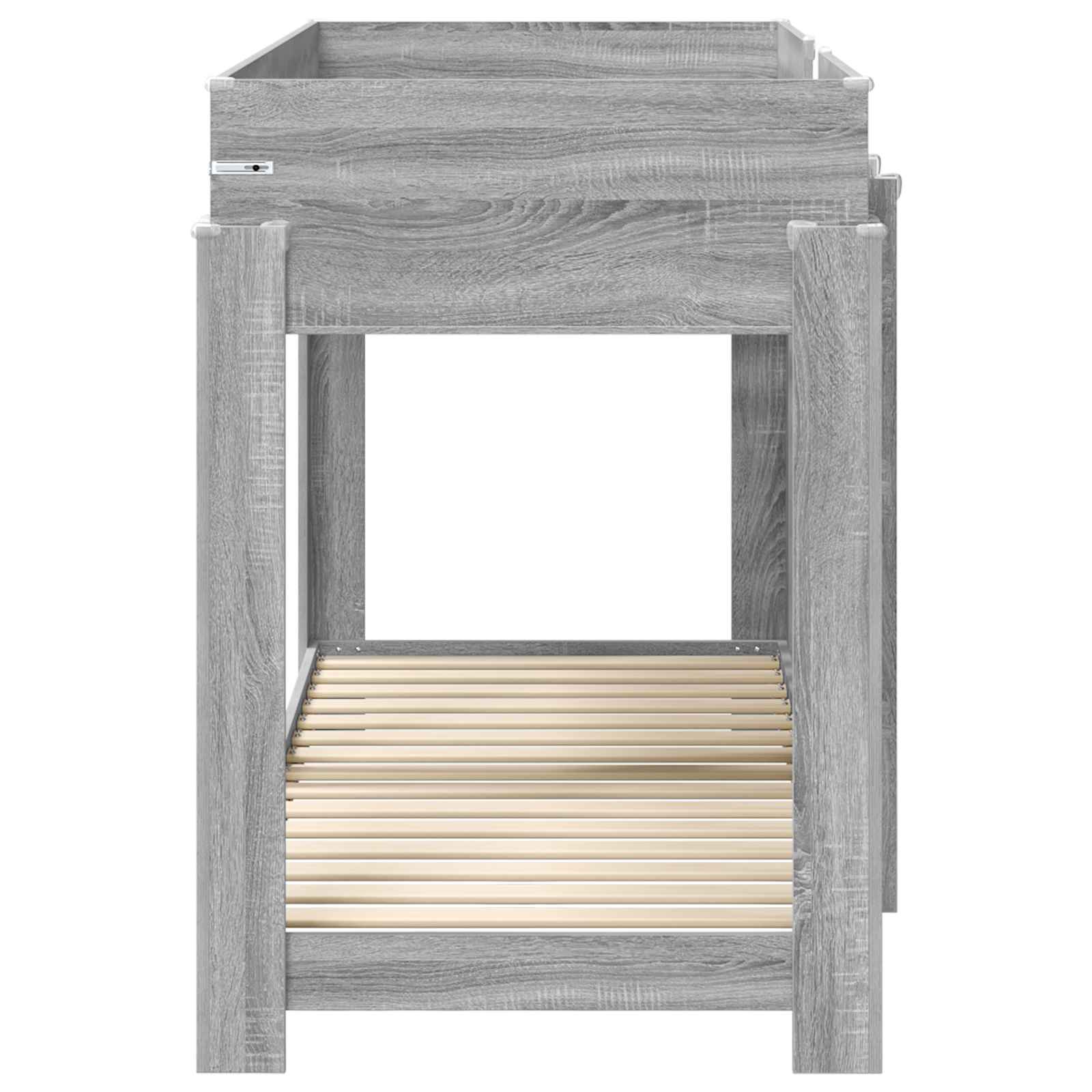 Κρεβάτι Κουκέτα για Παιδιά Γκρίζο Σονομα 75 x 190 cm - Pakobazaar