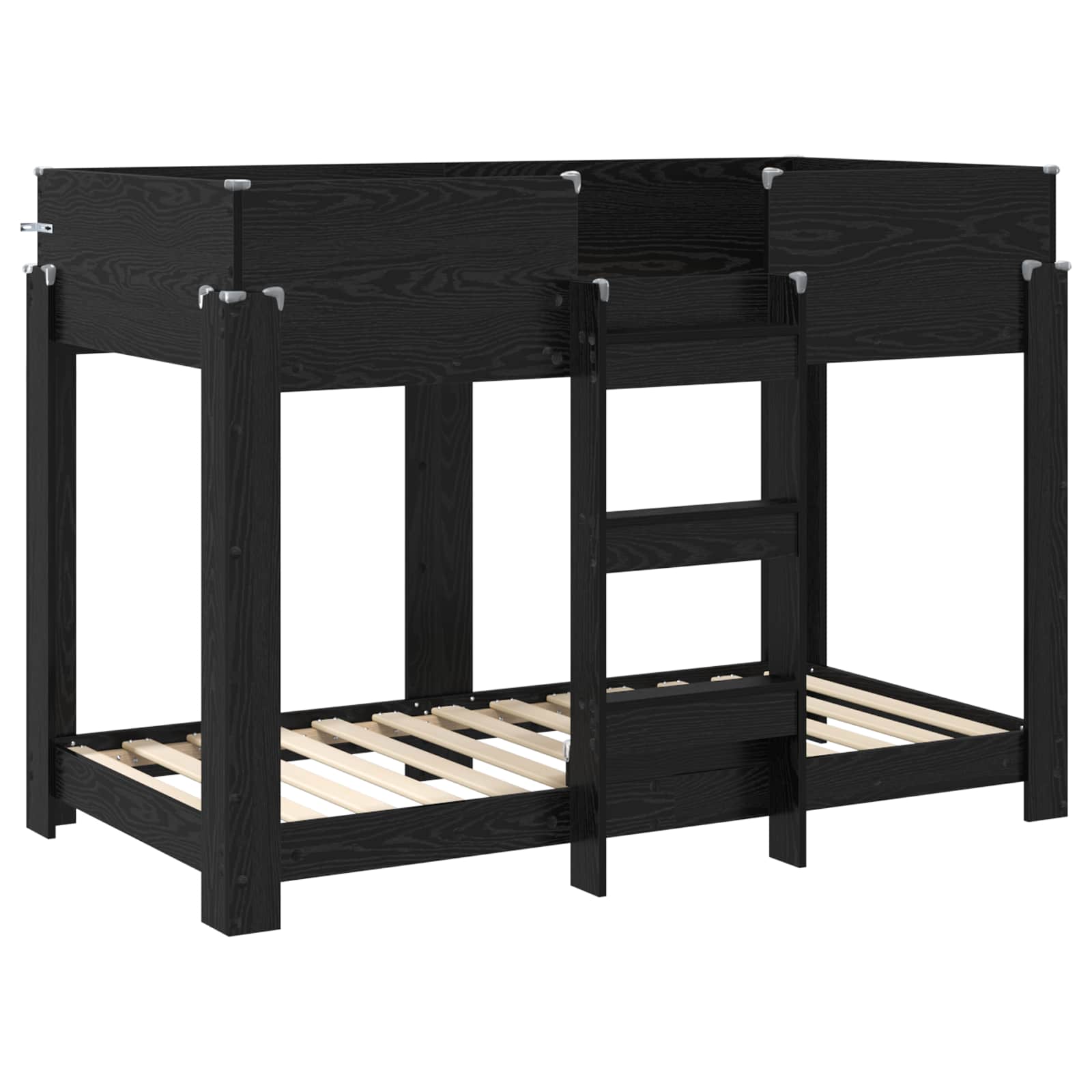 Κρεβάτι Κουκέτα για Παιδιά Μαύρη Οξυά 80 x 160 cm - Pakobazaar