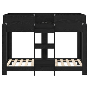 Κρεβάτι Κουκέτα για Παιδιά Μαύρη Οξυά 80 x 160 cm - Pakobazaar