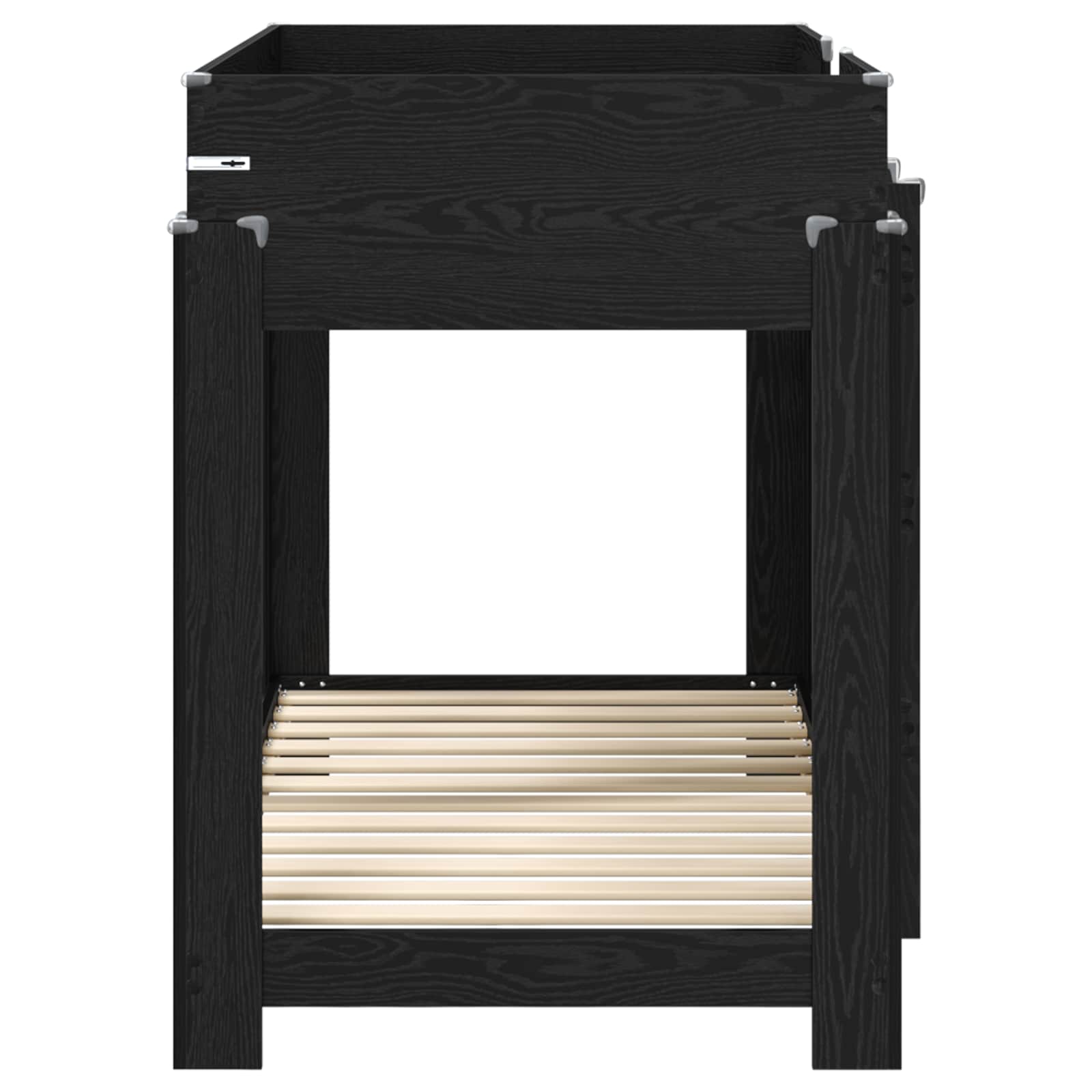 Κρεβάτι Κουκέτα για Παιδιά Μαύρη Οξυά 80 x 160 cm - Pakobazaar