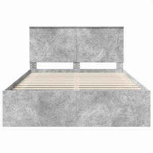 Σκελετός Κρεβατιού Σκυρόδεμα 160 x 200 cm Στερεά ξυλεία πεύκου