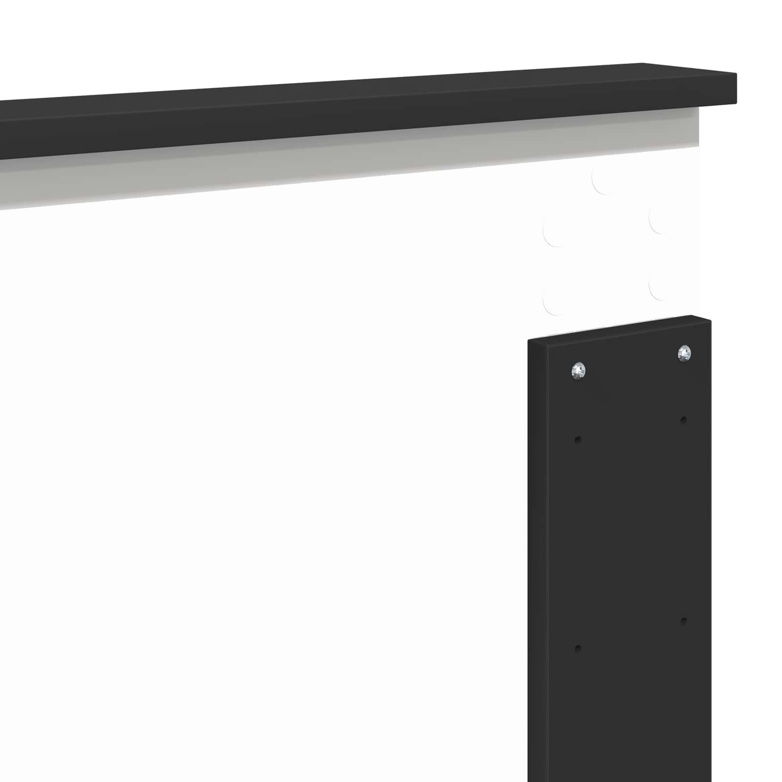 Σκελετός Κρεβατιού Μαύρο 140 x 190 cm Στερεά ξυλεία πεύκου - Pakobazaar