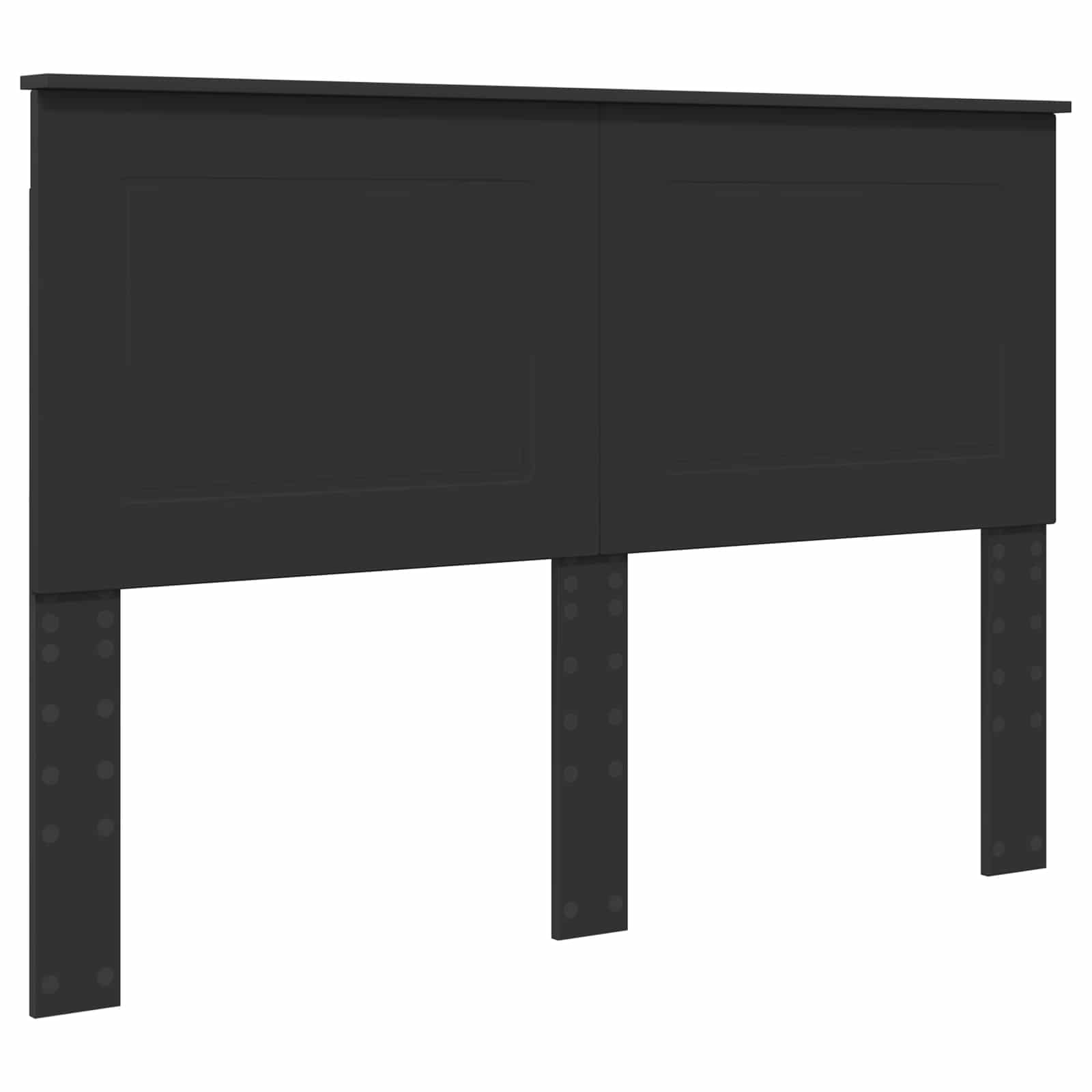 Σκελετός Κρεβατιού Μαύρο 140 x 190 cm Στερεά ξυλεία πεύκου - Pakobazaar