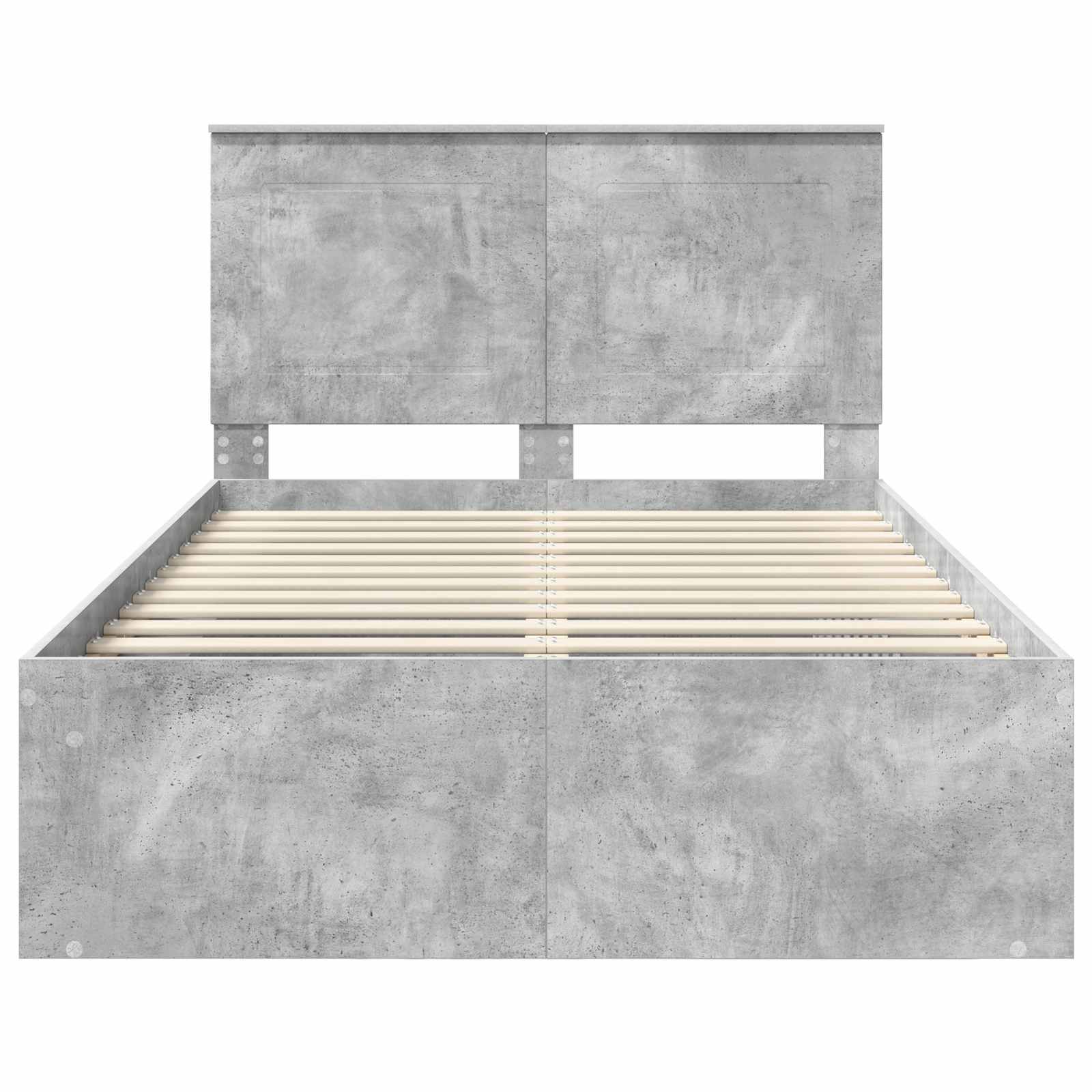 Σκελετός Κρεβατιού Σκυρόδεμα 120 x 190 cm Στερεά ξυλεία πεύκου