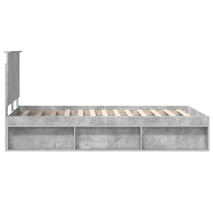 Σκελετός Κρεβατιού Σκυρόδεμα 120 x 190 cm Στερεά ξυλεία πεύκου