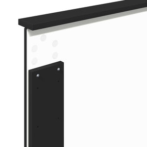 Σκελετός Κρεβατιού Μαύρο 90 x 200 cm Στερεά ξυλεία πεύκου