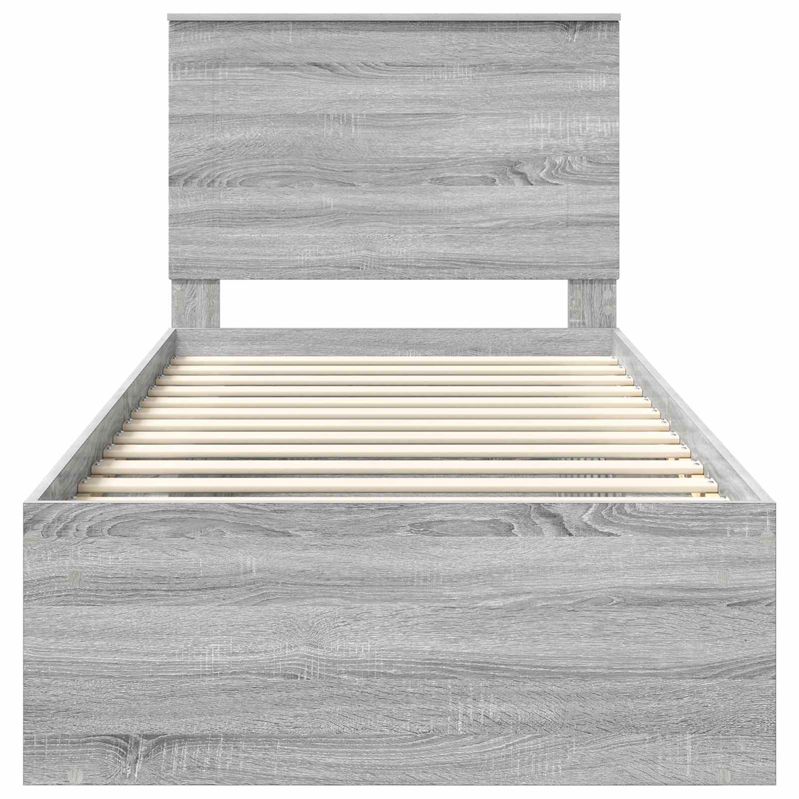 Σκελετός Κρεβατιού με κεφαλάρι Γκρίζο Σονομα 90 x 200 cm