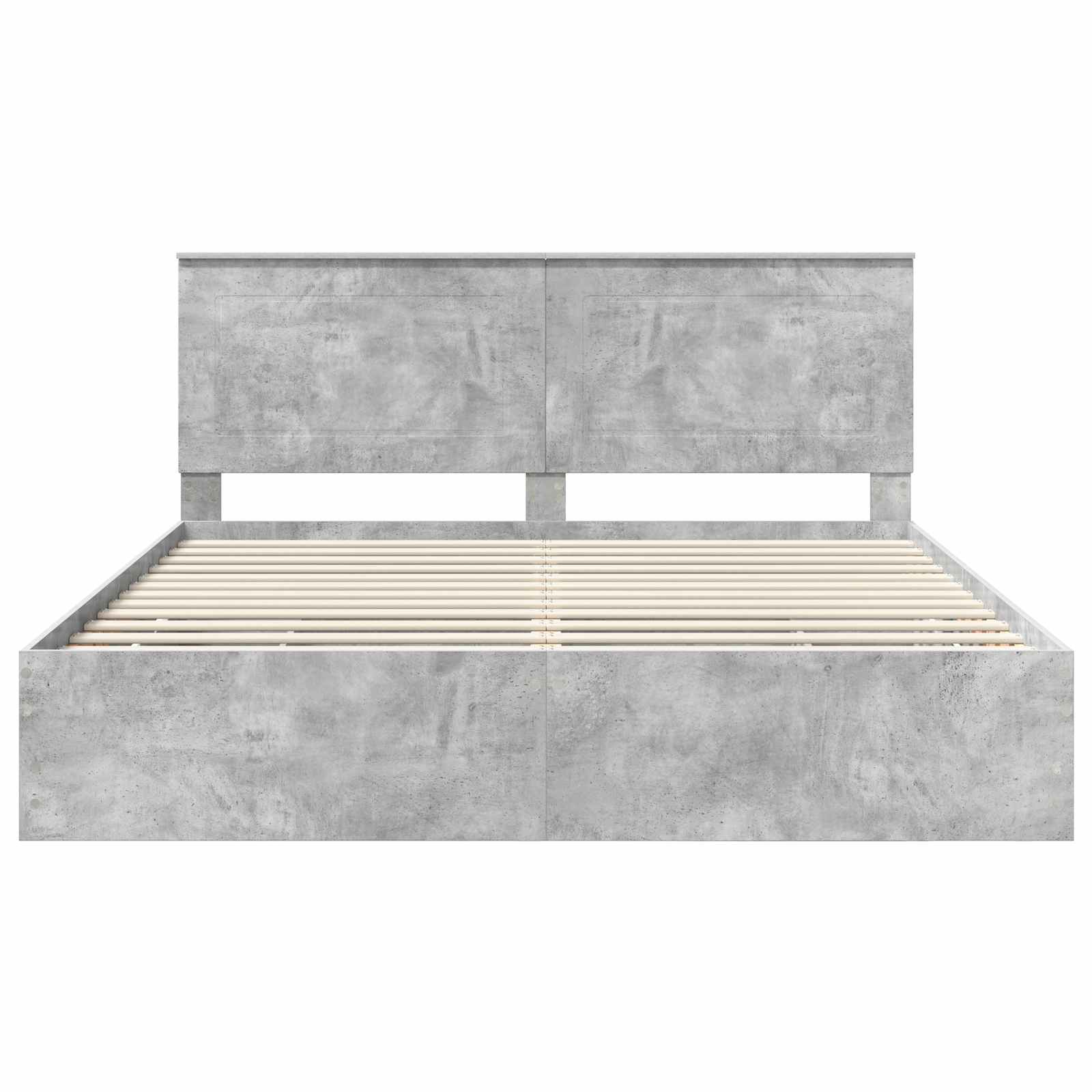 Σκελετός Κρεβατιού Σκυρόδεμα Γκρι 180 x 200 cm Μηχανήματος Ξύλο