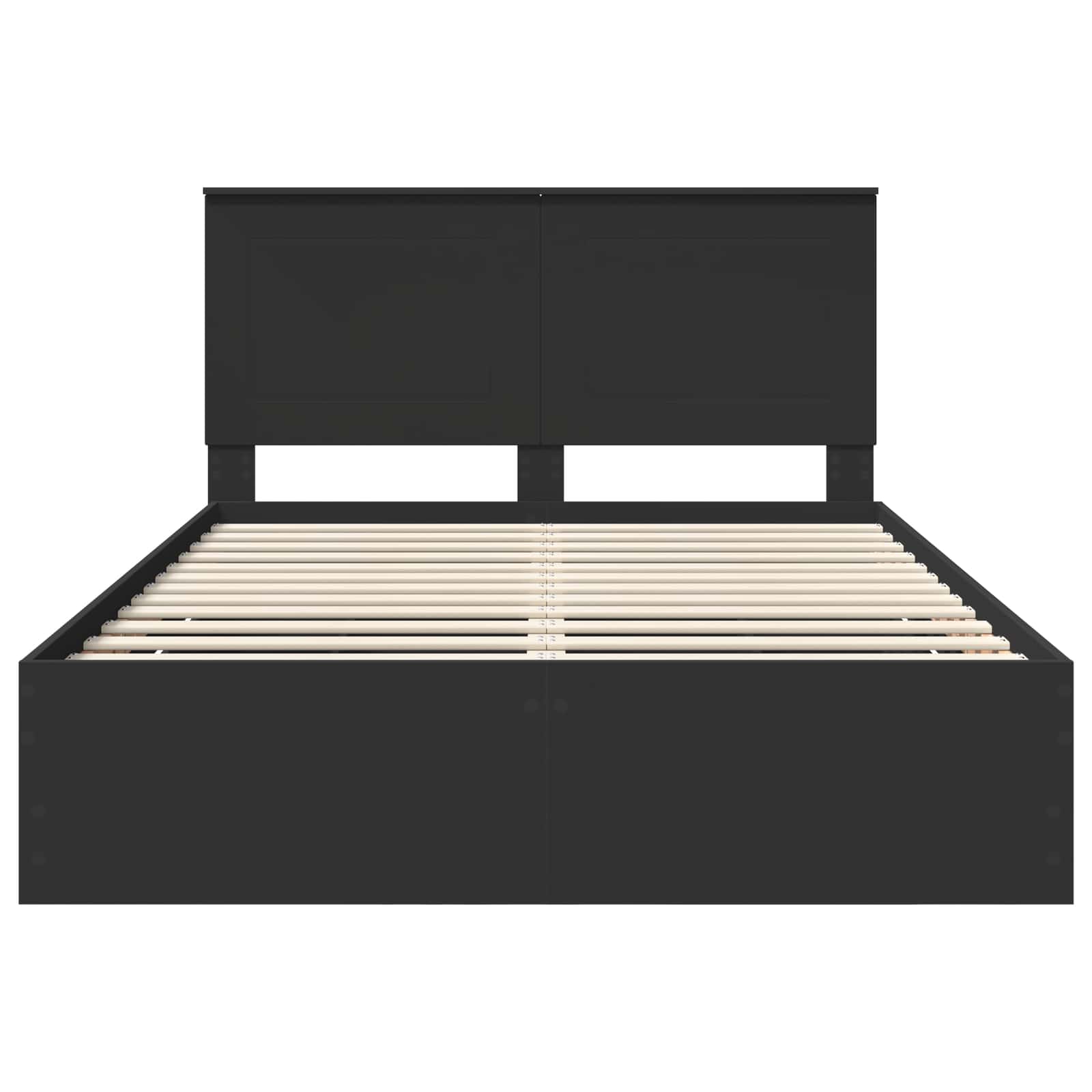 Σκελετός Κρεβατιού Μαύρο 160 x 200 cm Μηχανήματος Ξύλο