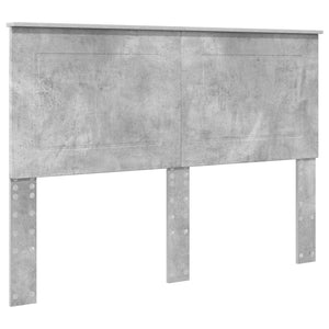 Σκελετός Κρεβατιού Σκυρόδεμα Γκρι 150 x 200 cm Μηχανήματος Ξύλο