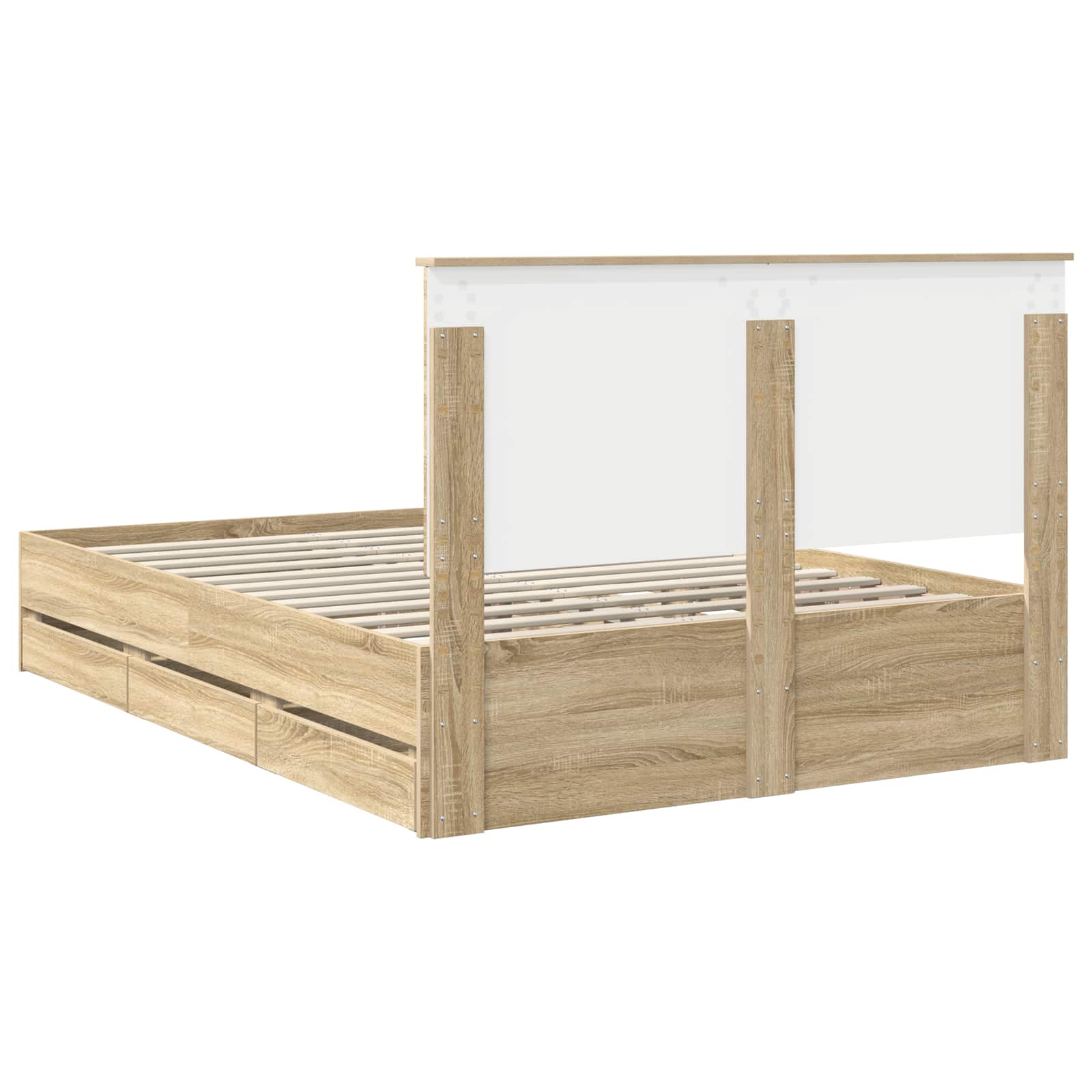 Σκελετός Κρεβατιού Δρύς Sonoma 140 x 200 cm Μηχανήματος Ξύλο