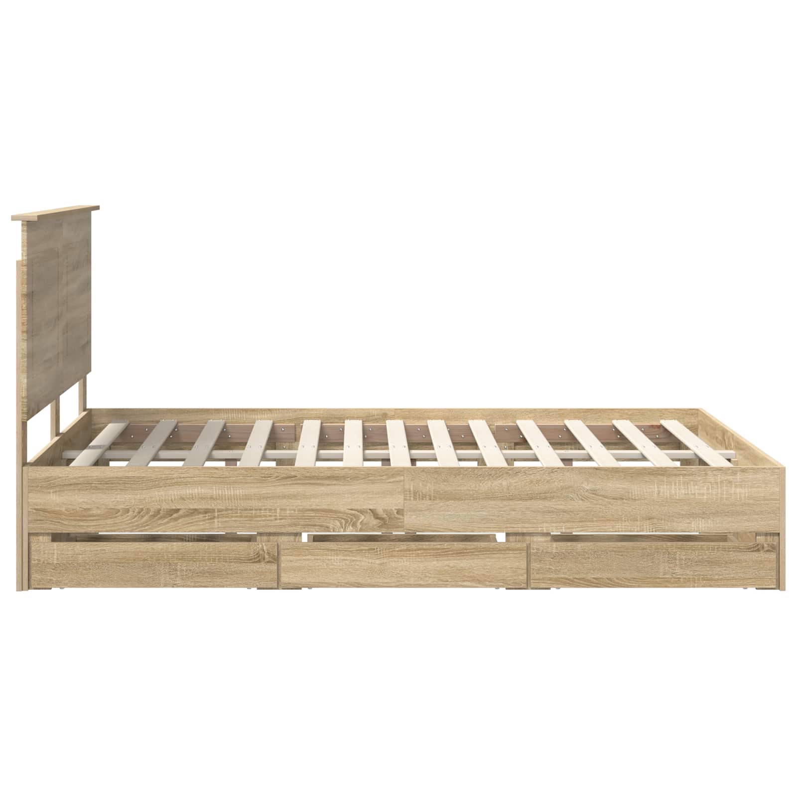 Σκελετός Κρεβατιού Δρύς Sonoma 140 x 200 cm Μηχανήματος Ξύλο