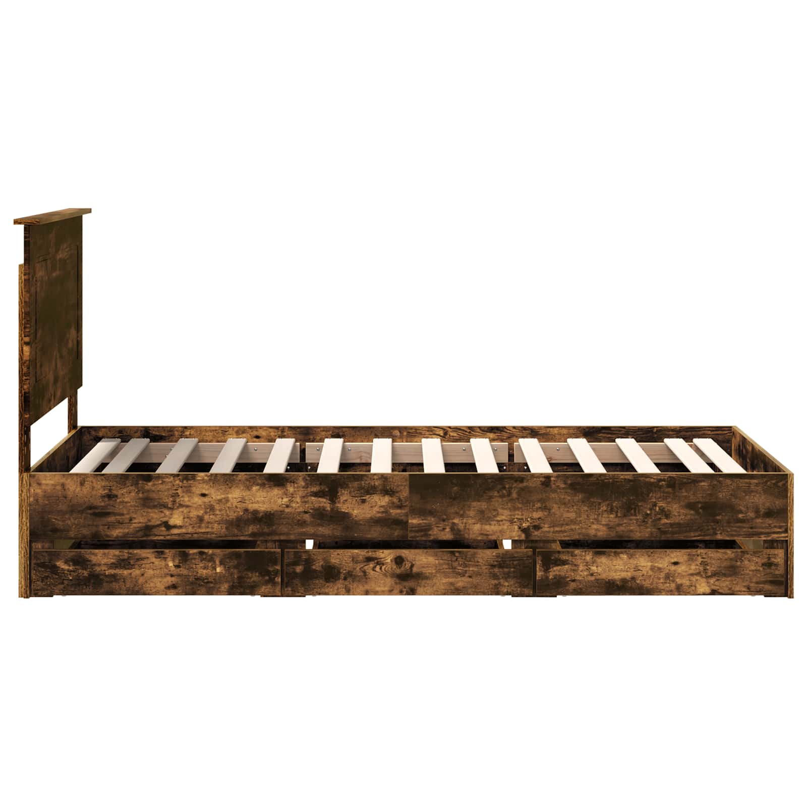 Σκελετός Κρεβατιού Καπνιστό Δρύς 100 x 200 cm Μηχανήματος Ξύλο