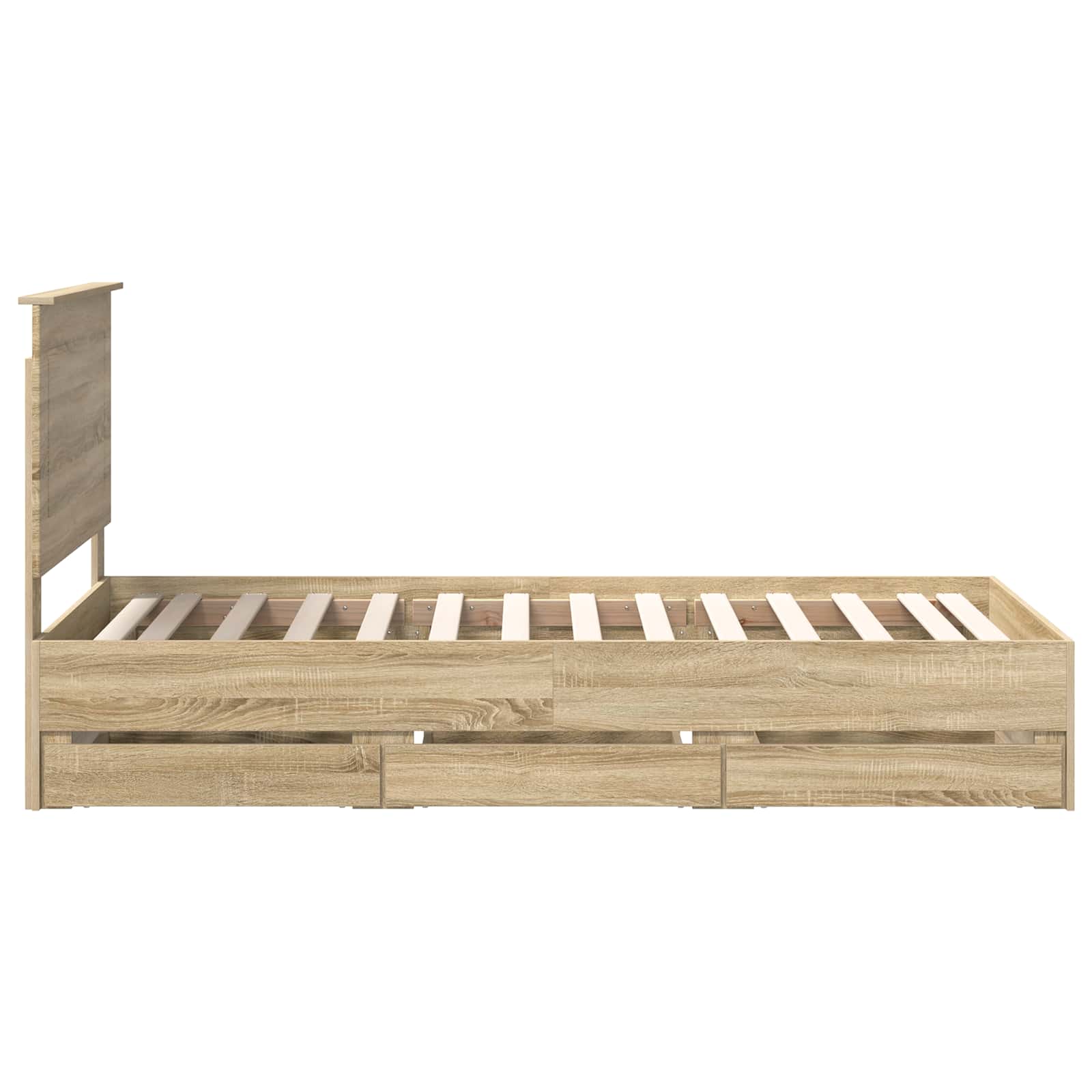 Σκελετός Κρεβατιού Δρύς Sonoma 90 x 190 cm Μηχανήματος Ξύλο