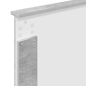 Σκελετός Κρεβατιού Σκυρόδεμα Γκρι 90 x 190 cm Μηχανήματος Ξύλο