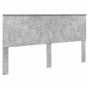 Κρεβάτι Αποθήκης Σκυρόδεμα Γκρι 200 x 200 cm Επεξεργασμένο Ξύλο