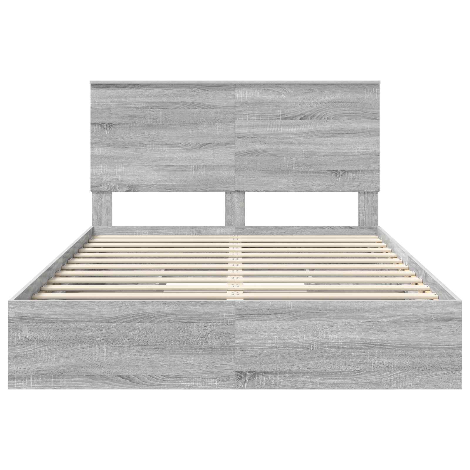 Κρεβάτι Αποθήκης Γκρίζο Σονομα 140 x 200 cm Επεξεργασμένο ξύλο