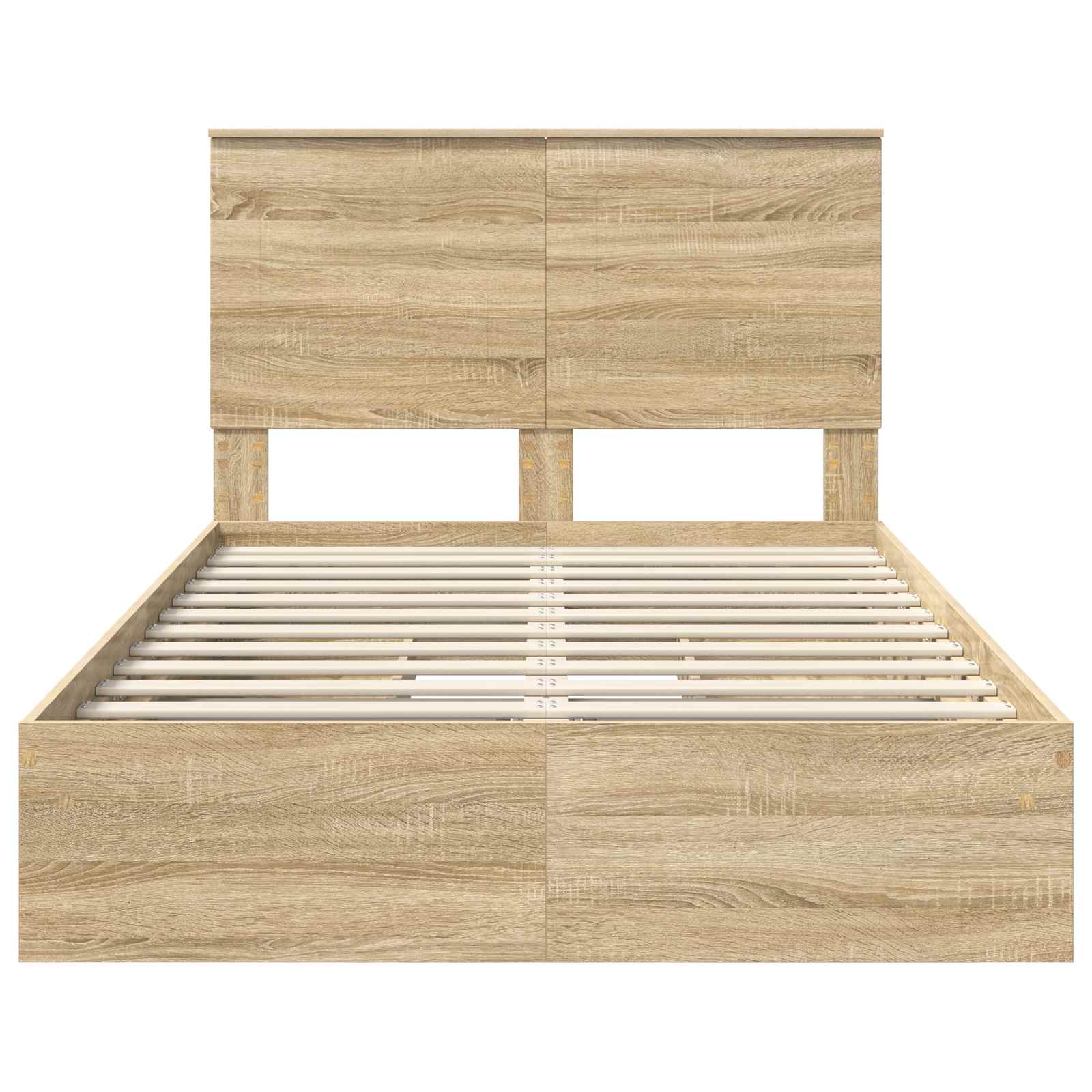 Κρεβάτι Αποθήκης Δρύς Sonoma 135 x 190 cm Επεξεργασμένο ξύλο