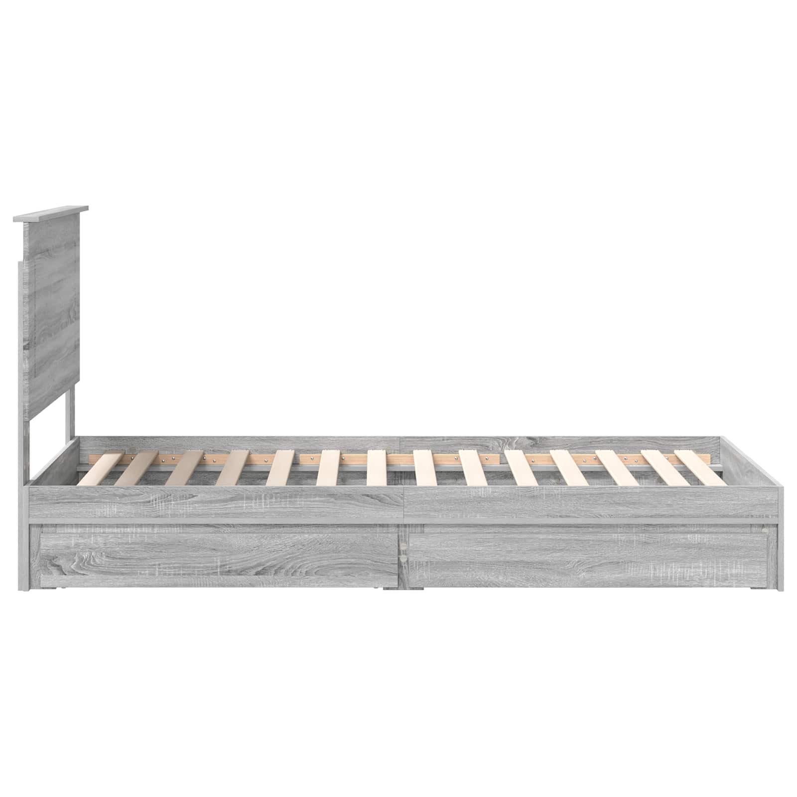 Κρεβάτι Αποθήκης Γκρίζο Σονομα 75 x 190 cm Επεξεργασμένο ξύλο