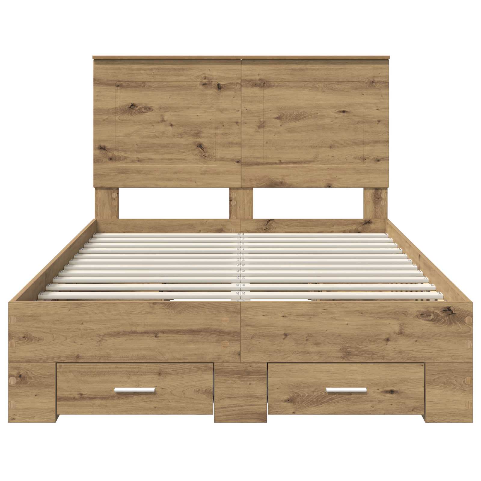 Σκελετός Κρεβατιού Artisan Oak 135 x 190 cm Επεξεργασμένο Ξύλο - Pakobazaar