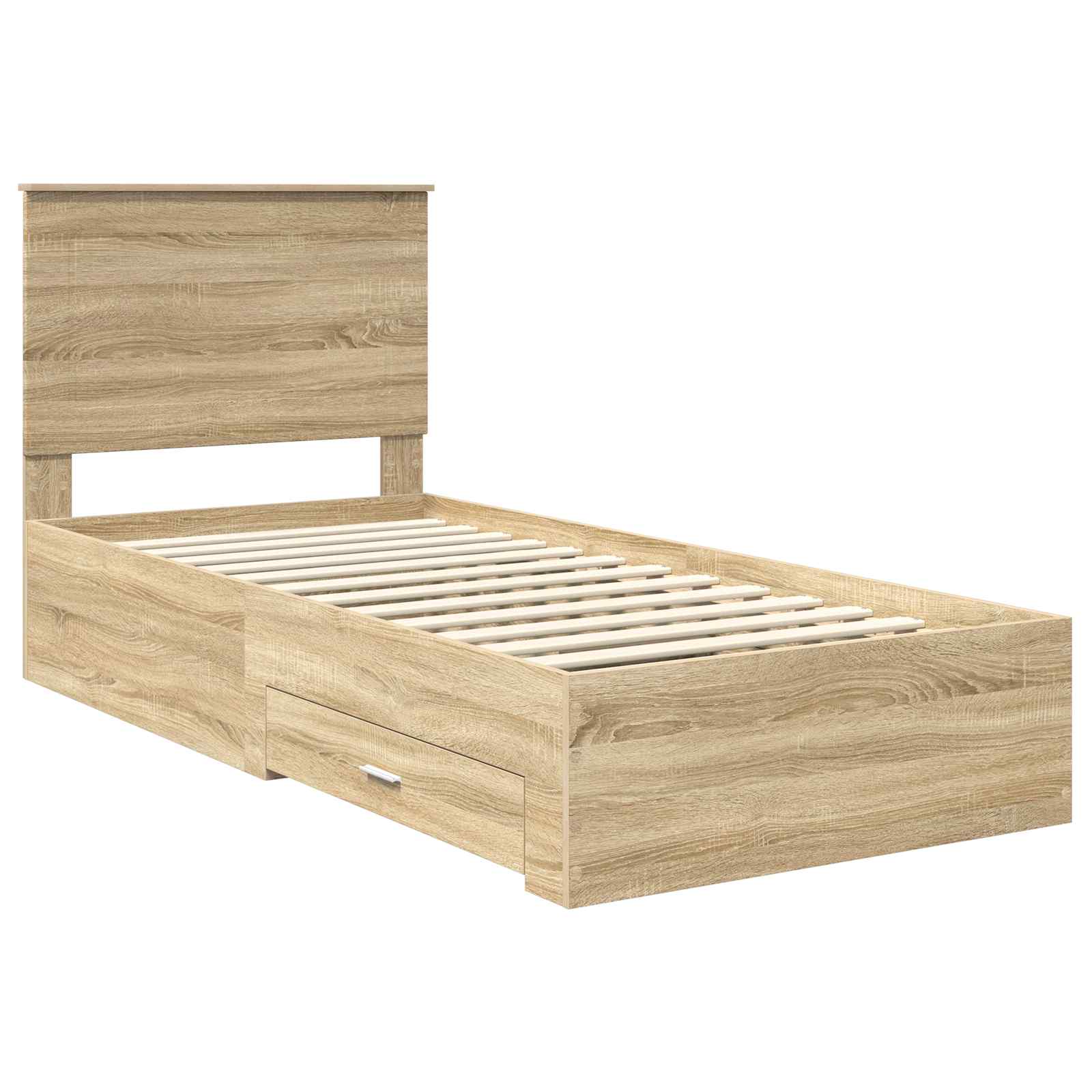 Σκελετός Κρεβατιού Δρύς Sonoma 90 x 190 cm Επεξεργασμένο ξύλο