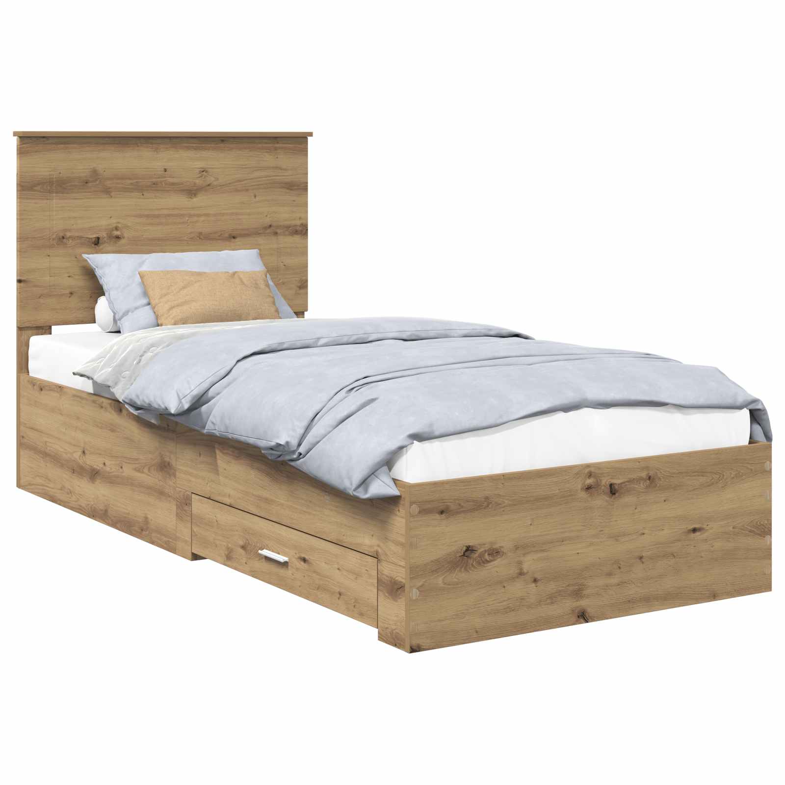 Σκελετός Κρεβατιού Artisan Oak 90 x 190 cm Επεξεργασμένο ξύλο