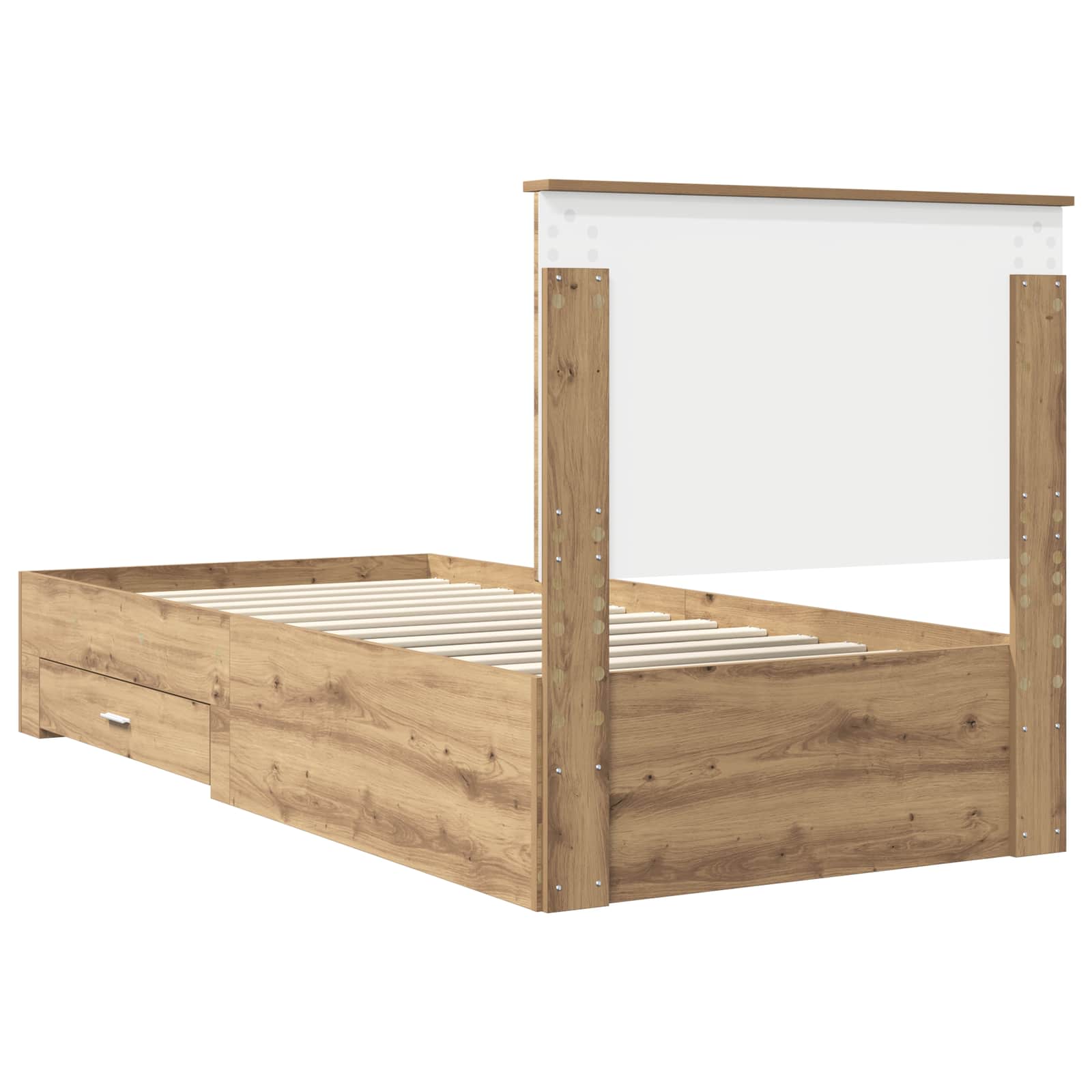 Σκελετός Κρεβατιού Artisan Oak 90 x 190 cm Επεξεργασμένο ξύλο