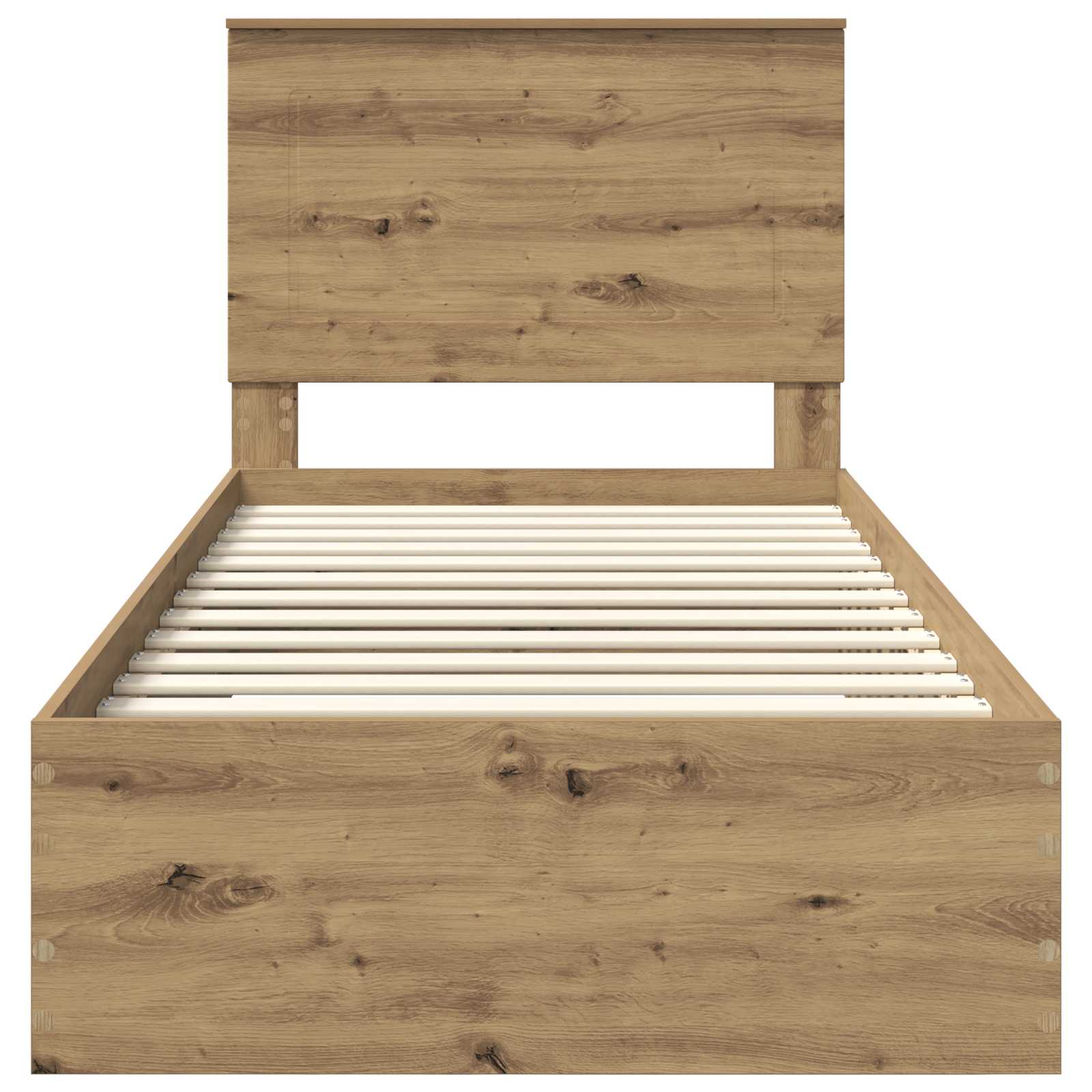 Σκελετός Κρεβατιού Artisan Oak 90 x 190 cm Επεξεργασμένο ξύλο
