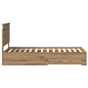 Σκελετός Κρεβατιού Artisan Oak 90 x 200 cm Επεξεργασμένο Ξύλο