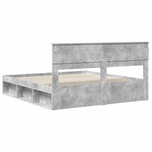 Σκελετός Κρεβατιού Σκυρόδεμα 180 x 200 cm Στερεά ξυλεία πεύκου