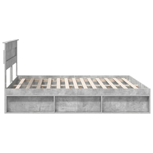 Σκελετός Κρεβατιού Σκυρόδεμα 180 x 200 cm Στερεά ξυλεία πεύκου