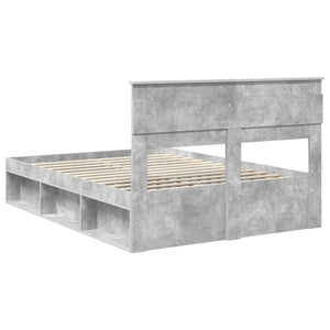 Σκελετός Κρεβατιού Σκυρόδεμα 160 x 200 cm Στερεά ξυλεία πεύκου