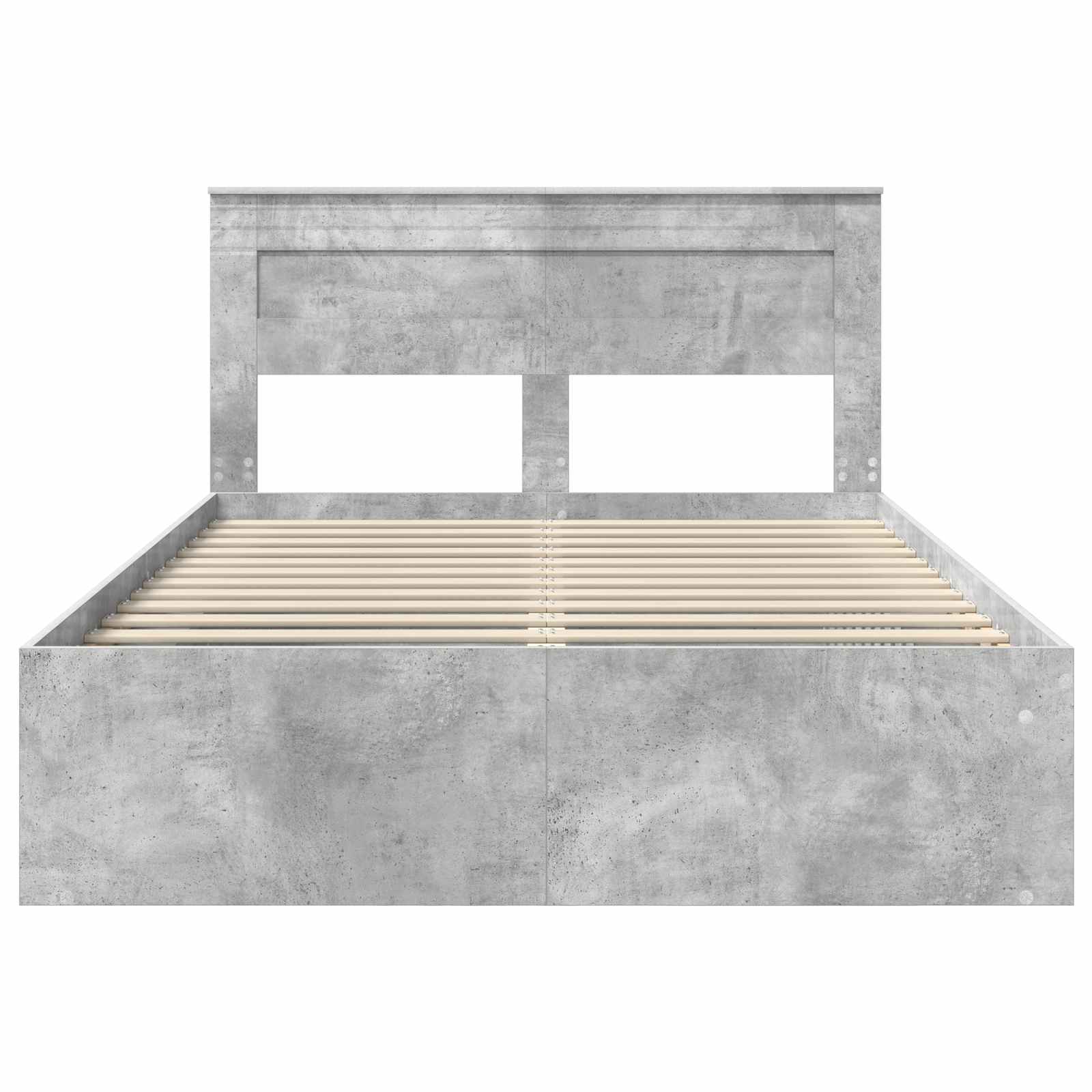 Σκελετός Κρεβατιού Σκυρόδεμα 140 x 200 cm Στερεά ξυλεία πεύκου