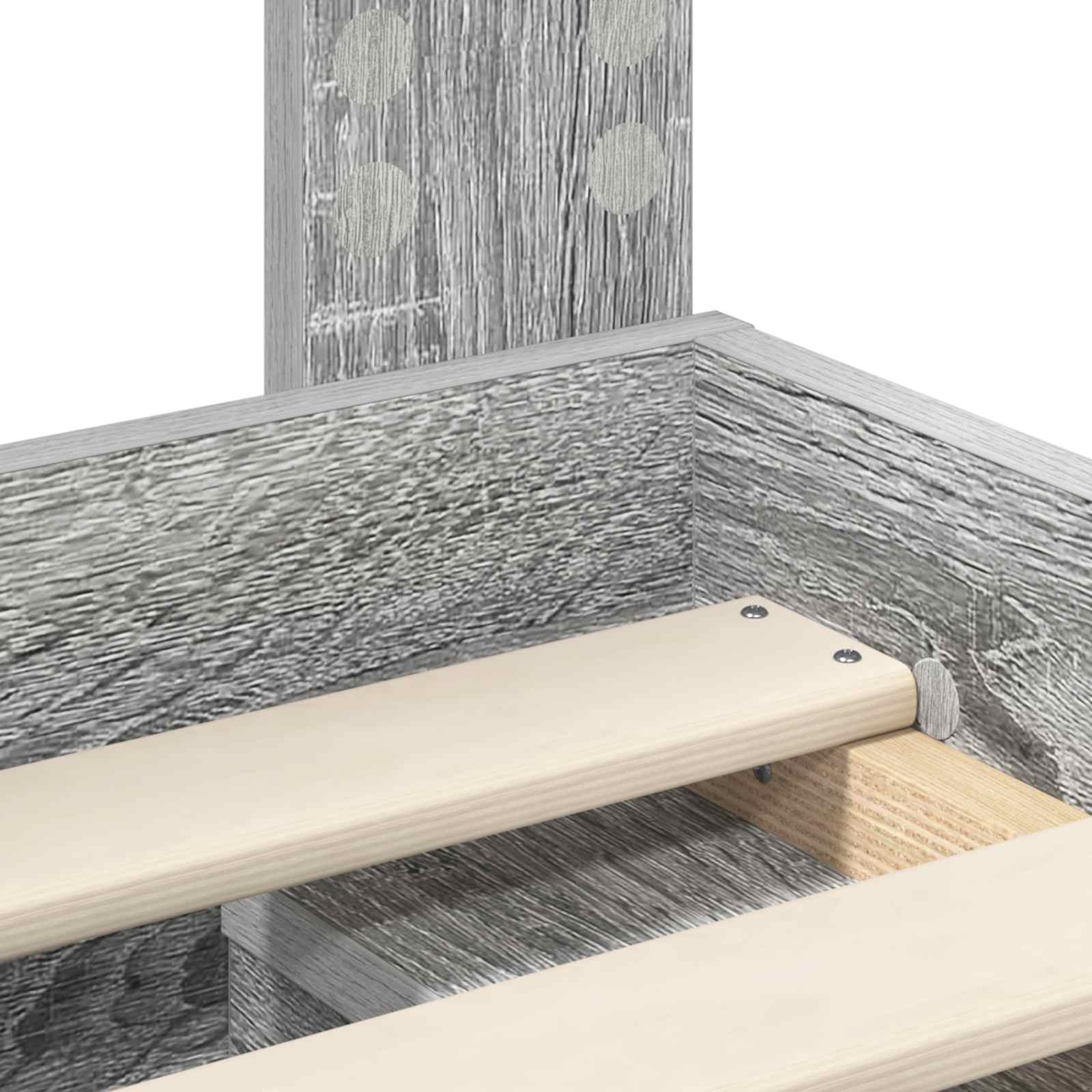 Σκελετός Κρεβατιού με κεφαλάρι Γκρίζο Σονομα 140 x 200 cm
