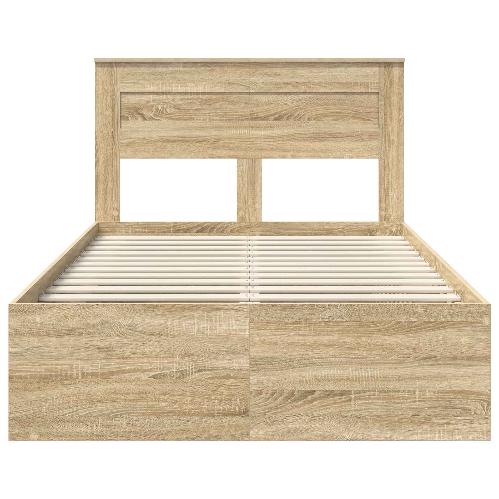 Σκελετός Κρεβατιού με κεφαλάρι Δρύς Sonoma 135 x 190 cm