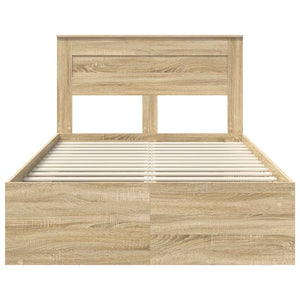 Σκελετός Κρεβατιού με κεφαλάρι Δρύς Sonoma 135 x 190 cm
