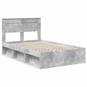 Σκελετός Κρεβατιού Σκυρόδεμα 120 x 190 cm Στερεά ξυλεία πεύκου